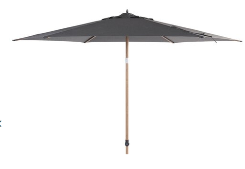 4SO parasol Azzurro 300 cm Woodlook frame -Charcoal - afbeelding 1