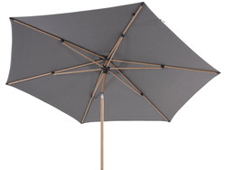 4SO parasol Azzurro 300 cm Woodlook frame -Charcoal - afbeelding 2