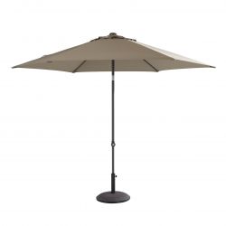 4SO Parasol Oasis rond 250cm Taupe - afbeelding 1