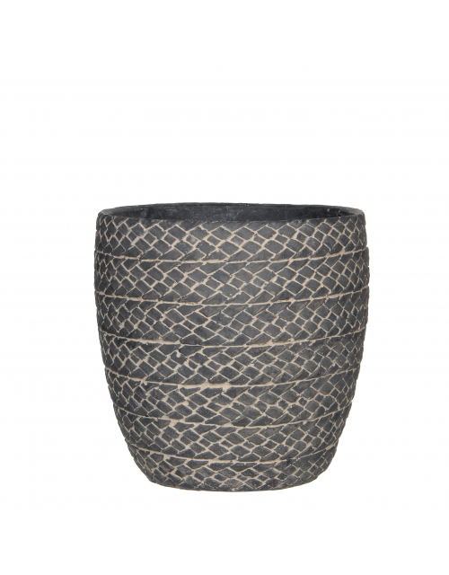 Alma Pot Rond D.Grijs - H21Xd21,5Cm