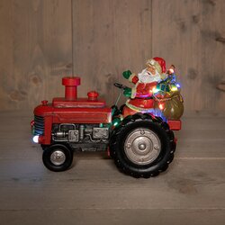 Anna's Collection kerstfiguur tractor met kerstman