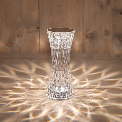 Anna's Collection lamp kristal warm wit H19 x 8 cm