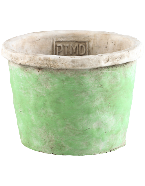 Antibes green light Cement round pot L