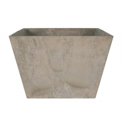 Artstone Plantenbak kunststof Ella taupe 37x37 cm