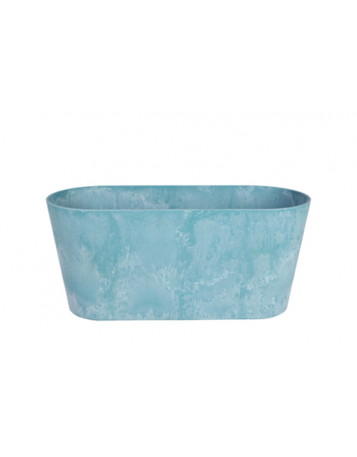 Artstone Plantenbak kunststof Claire aqua 38x16 cm