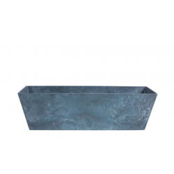 Artstone Plantenbak kunststof Ella blauw 55x17 cm