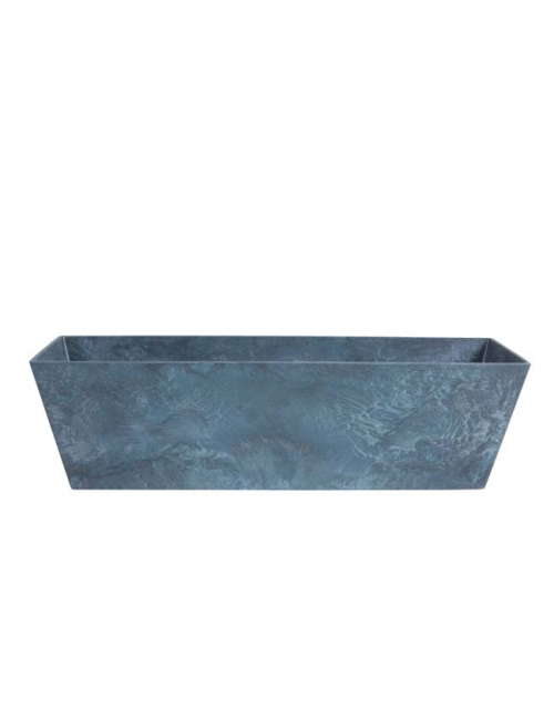 Artstone Plantenbak kunststof Ella blauw 74x17 cm