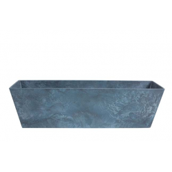 Artstone Plantenbak kunststof Ella blauw 74x17 cm