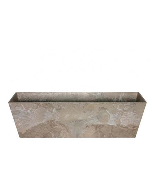 Artstone Plantenbak kunststof Ella taupe 74x17 cm