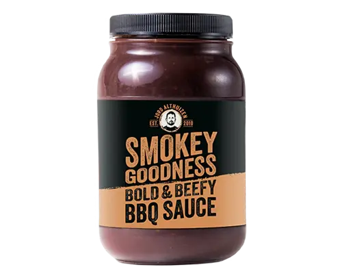 Bickery smokey goodness Bold and beefy bbq saus 500ml