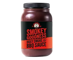 Bickery smokey goodness Holy smoke hot bbq saus 500ml