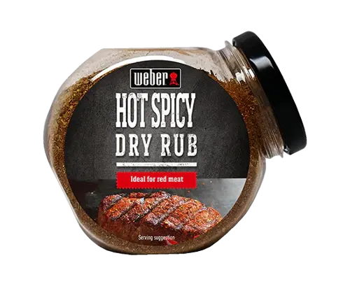 Bickery weber Dry rub hot & spicy 110gr