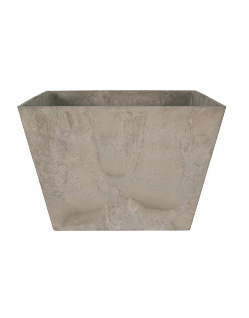 Artstone Plantenbak kunststof Ella taupe 37x37 cm