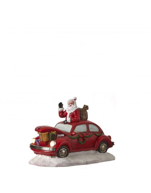 LuVille Christmas car red