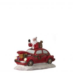 LuVille Christmas car red