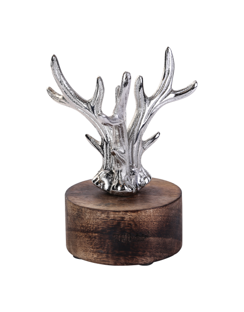 Christmas classic aluminium tree wood base s