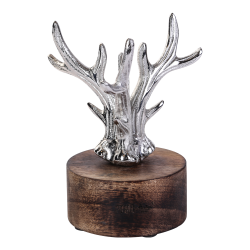 Christmas classic aluminium tree wood base s