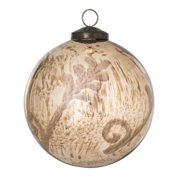 Christmas Noel copper round Glass ball m