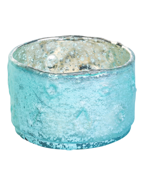 Christmas North blue Glass round tealight