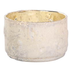 Christmas North gold galss round tealight