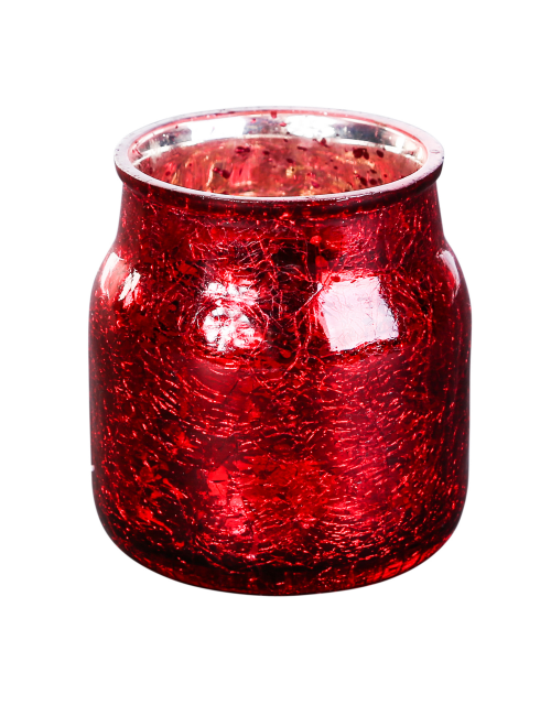 Christmas Shine red Glass tealight s