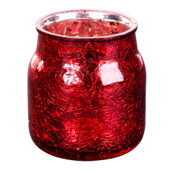 Christmas Shine red Glass tealight s