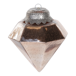 Christmas sparkle Glass diamont Antique copper s