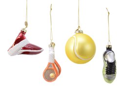 Decoris Glas Kerstbal Tennis