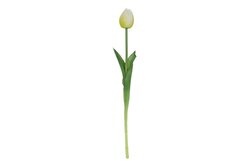 Decostar kunstbloem tulipa (peon) h43 wit - afbeelding 1