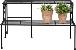 Esschert Etagere 2-laags inklapbaar l35xb79xh47cm zwart - afbeelding 1