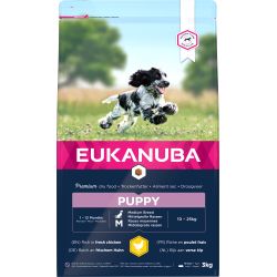 Eukanuba dog puppy medium chicken  3 KG