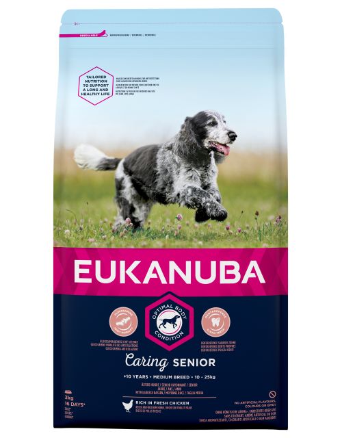 Eukanuba dog senior medium chicken  3 KG