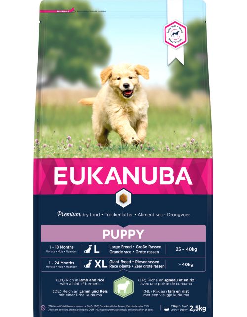 Eukanuba Pup&Jr Large Lamb & Rice  2,5 KG