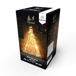 Fairybell Muurkerstboom | 2 meter | 180 LED-lampjes | Warm wit - afbeelding 2