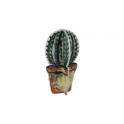 TS figuur bolcactus Deco Meerkleurig 22x22x40 cm