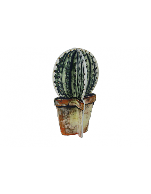 TS figuur bolcactus Deco Meerkleurig 28x28x50 cm