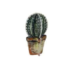 TS figuur bolcactus Deco Meerkleurig 28x28x50 cm