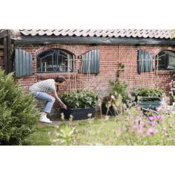 elho green basics moestuin op wielen living black - afbeelding 2