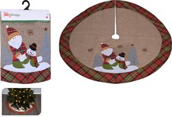 H&S Kerstboomkleed 90Cm Jute