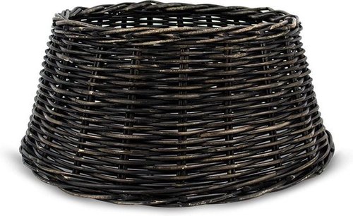 Kerstboomhuls Rotan Black Wash 60x26cm