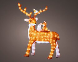 Lumineo LED rendier acryl standing reindeer steady buiten