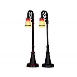 Lemax Bell Ornament Lamp Post, Set Of 2, B/O (4.5V) - afbeelding 1