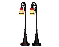 Lemax Bell Ornament Lamp Post, Set Of 2, B/O (4.5V) - afbeelding 2