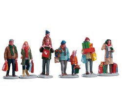 Lemax Holiday Shoppers, Set Of 6 - afbeelding 2