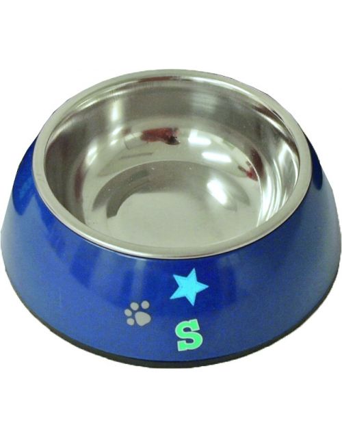 lief! Boys plastic/RVS eetbak voor de hond en kat 14 cm