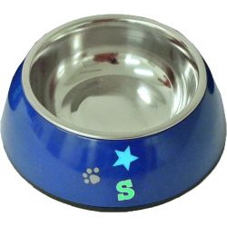 lief! Boys plastic/RVS eetbak voor de hond en kat 14 cm