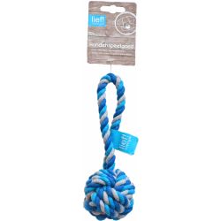 lief! Boys hondenspeelgoed floss bal, 19 cm