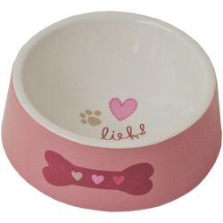 lief! Girls keramieke eetbak voor de hond 20 cm