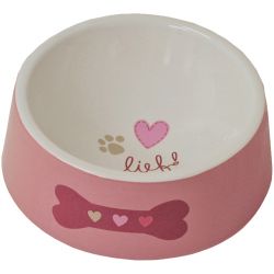 lief! Girls keramieke eetbak voor de hond 16 cm