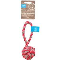 lief! Girls hondenspeelgoed floss bal, 19 cm